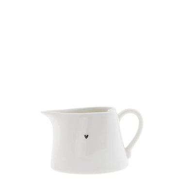 Bastion Collections Saucen Krug little Heart Keramik weiss schwarz H7cm Milchkrug Sahnekännchen BC Sauce Jug Keramikgeschirr gedeckter Tisch, LI/SAUCE JUG 001B im Sale